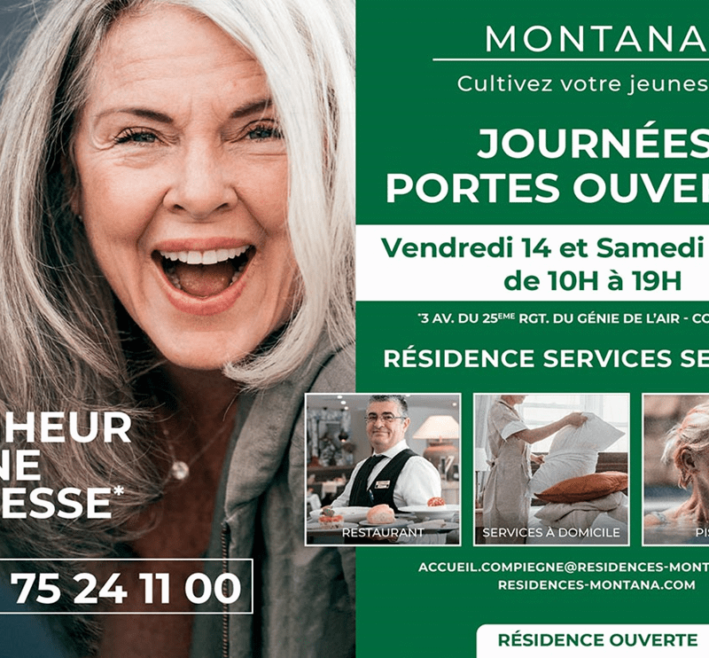 Affiche journée portes ouvertes Montana Compiègne