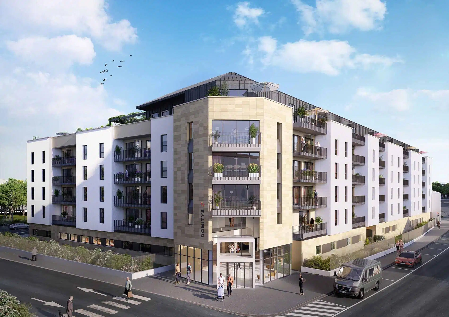 Image 3D de la résidence senior Domitys Brive-la-Gaillarde