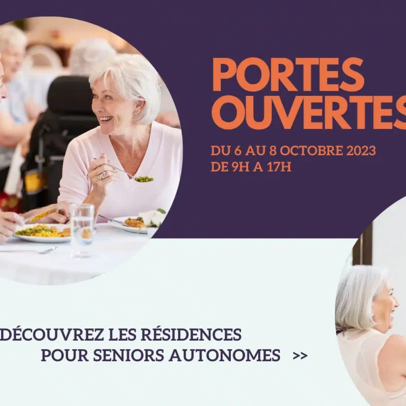 Affiche journée portes ouvertes happy senior